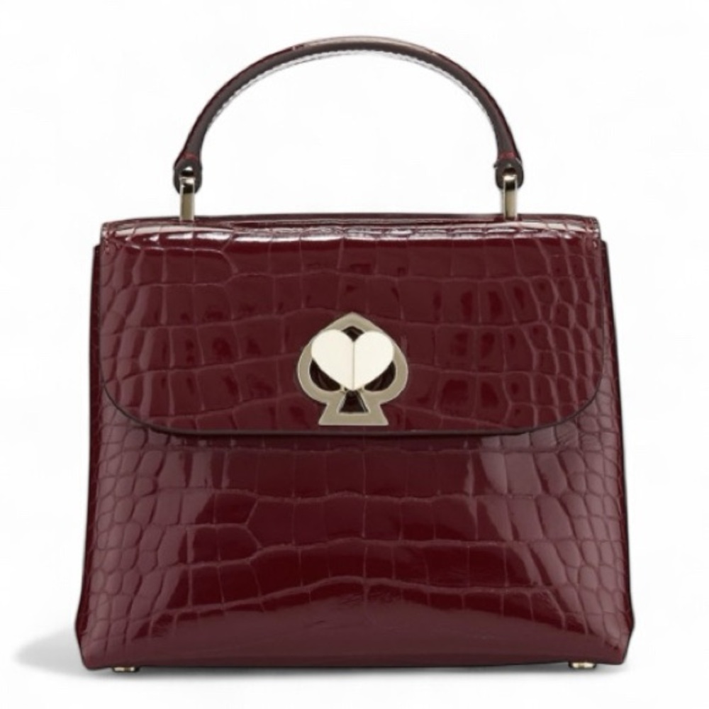 Kate Spade ROMY Croc-Embossed Top-Handle or X-Body Satchel - Autumnal * RARE